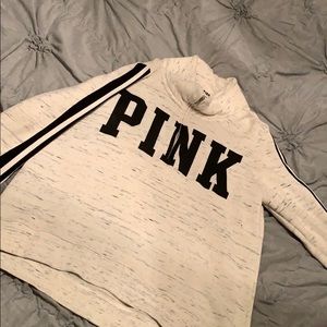Tan and black PINK hoodie